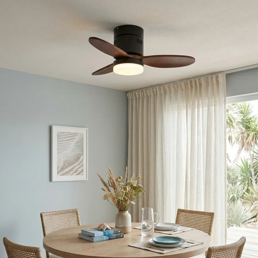 Silent Aeroluxe Modern Ceiling Fan Light