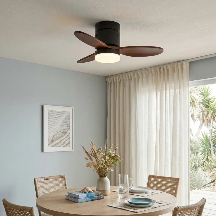 Silent Aeroluxe Modern Ceiling Fan Light