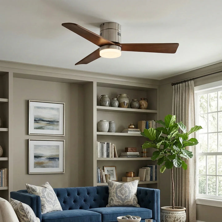Silent Aeroluxe Modern Ceiling Fan Light
