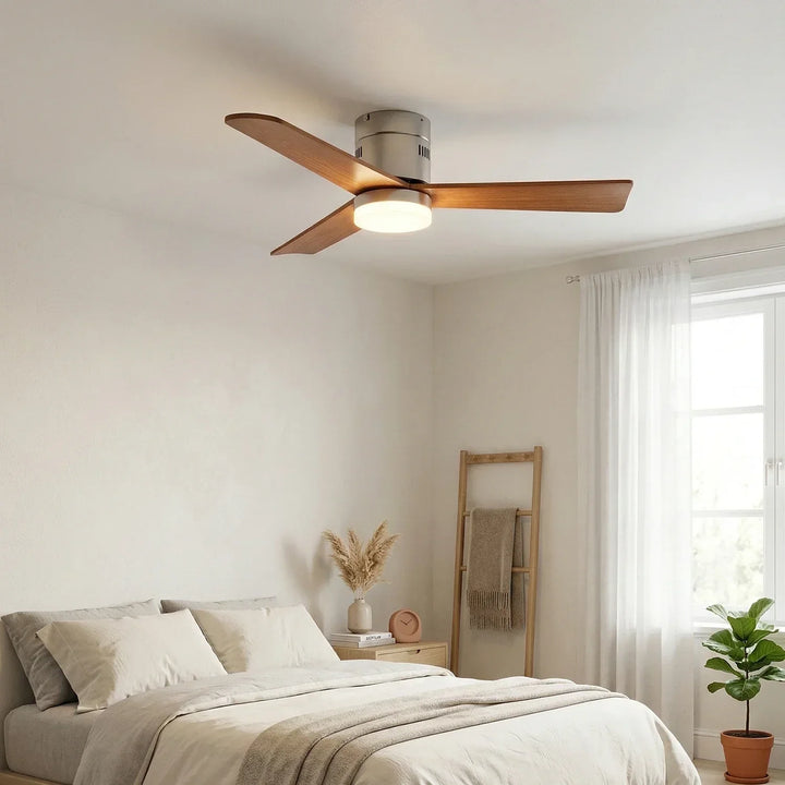 Silent Aeroluxe Modern Ceiling Fan Light