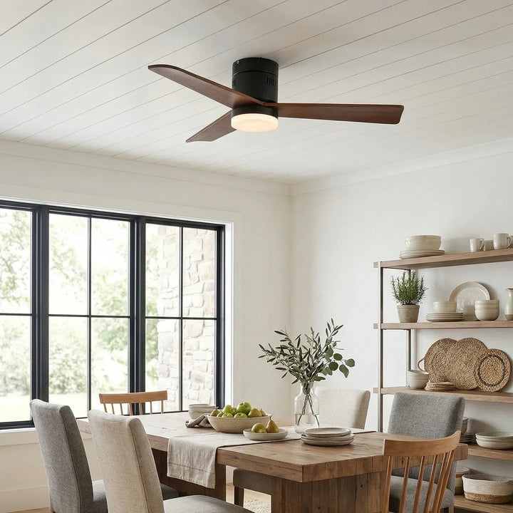 Silent Aeroluxe Modern Ceiling Fan Light