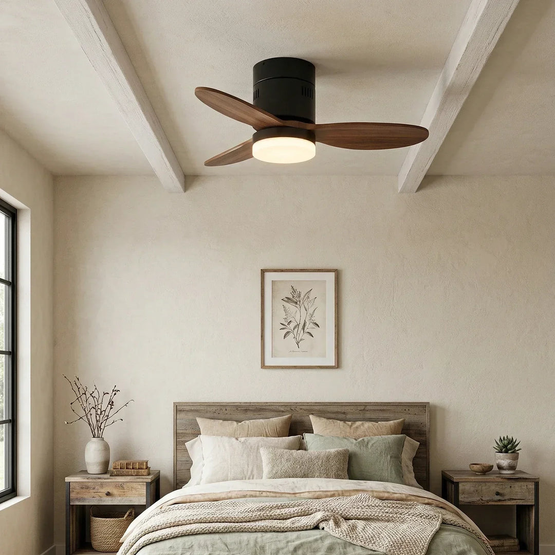 Silent Aeroluxe Modern Ceiling Fan Light