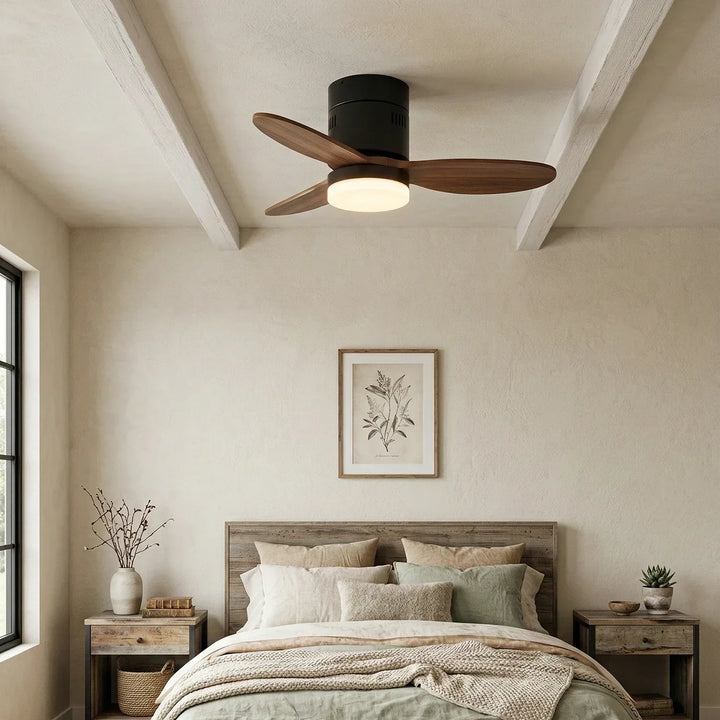 Silent Aeroluxe Modern Ceiling Fan Light