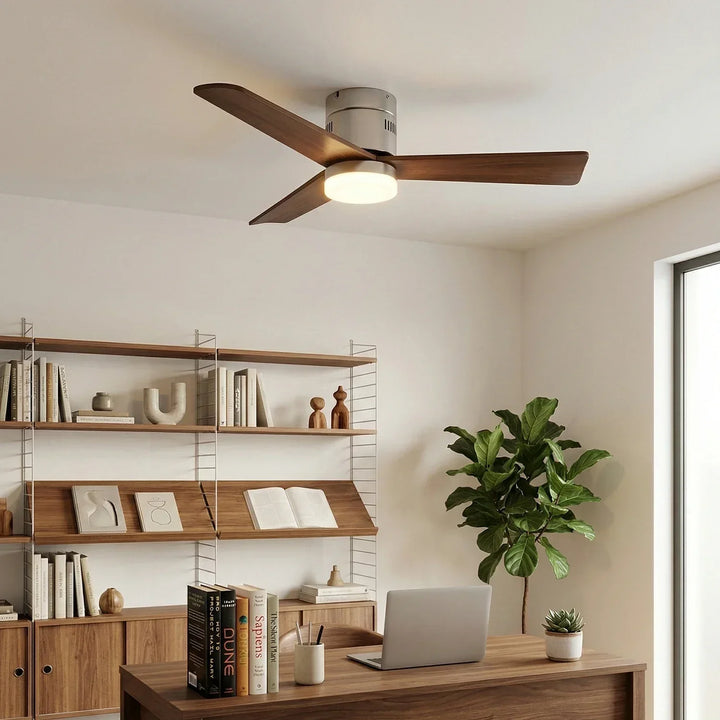 Silent Aeroluxe Modern Ceiling Fan Light