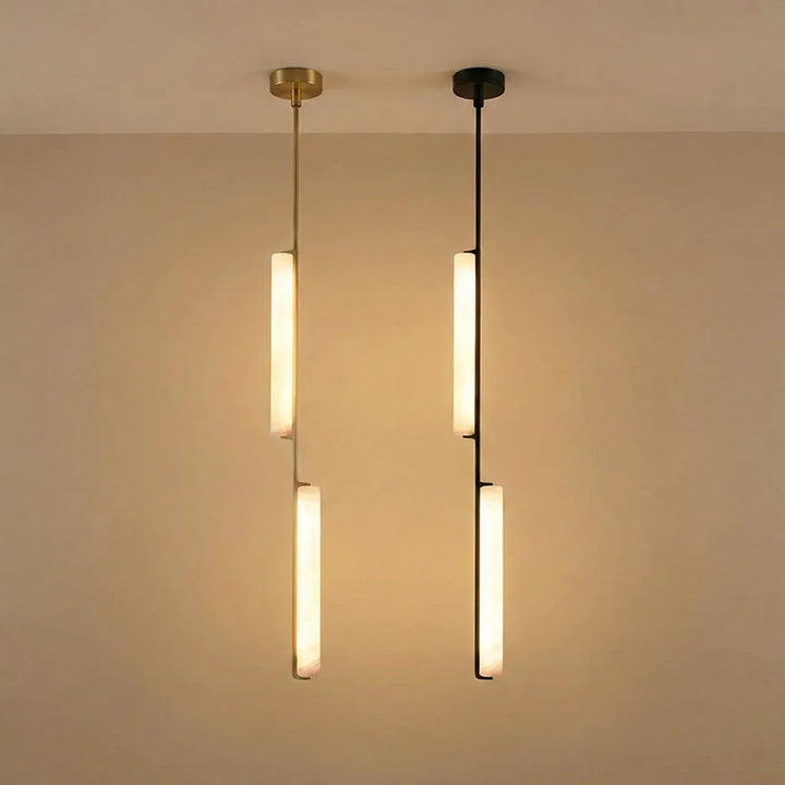 Stalactite Waterfall Linear Alabaster Chandelier
