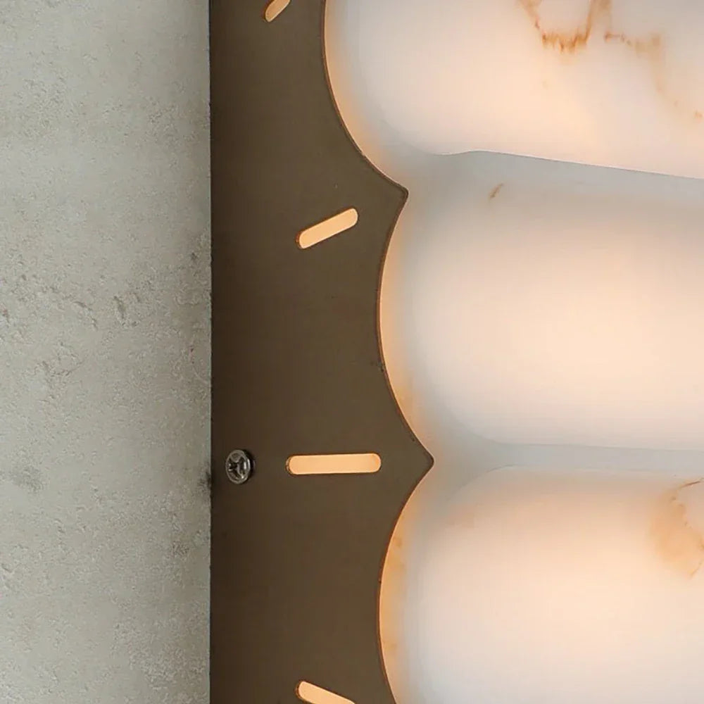 Stepped Arched Alabaster Wall Lamp