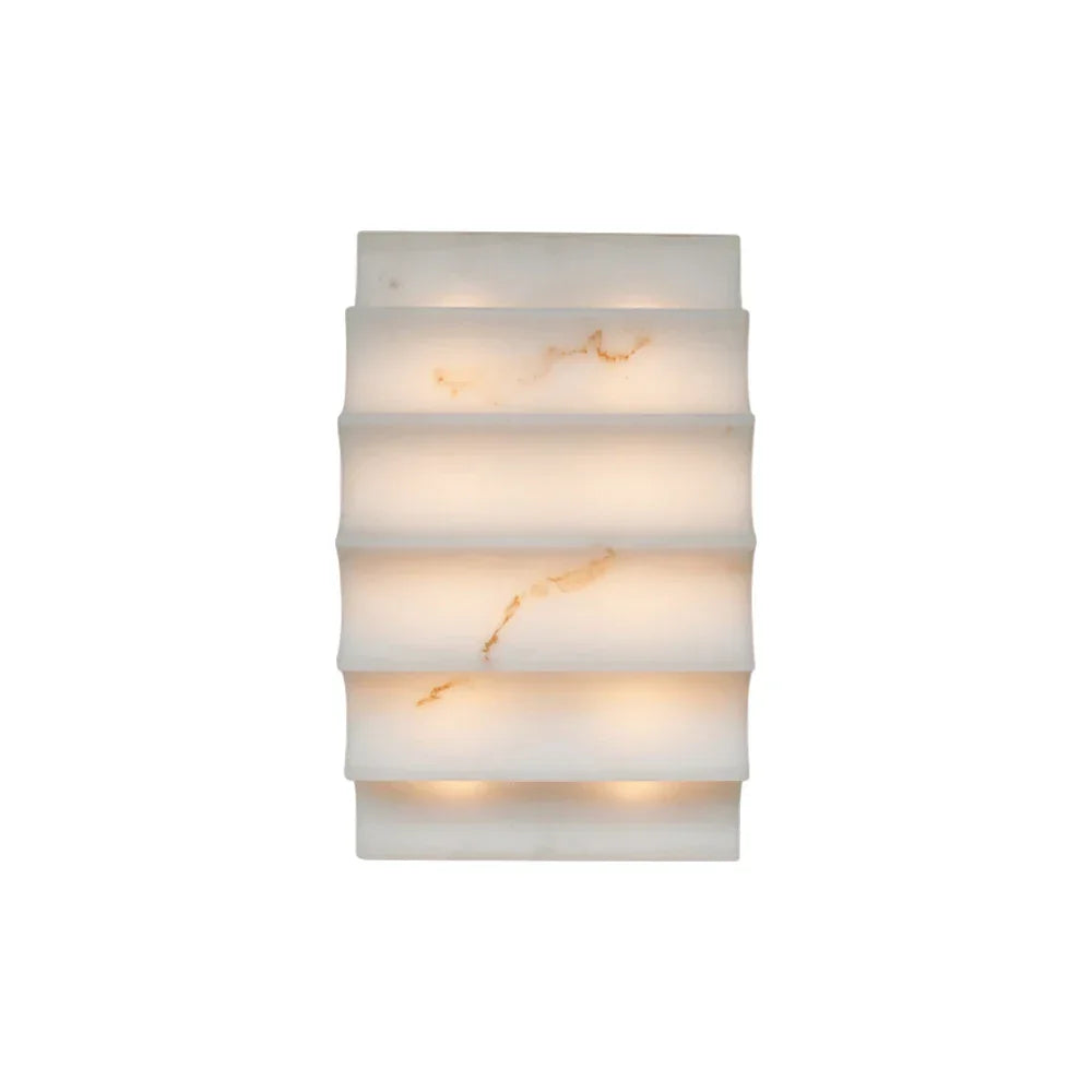 Stepped Arched Alabaster Wall Lamp