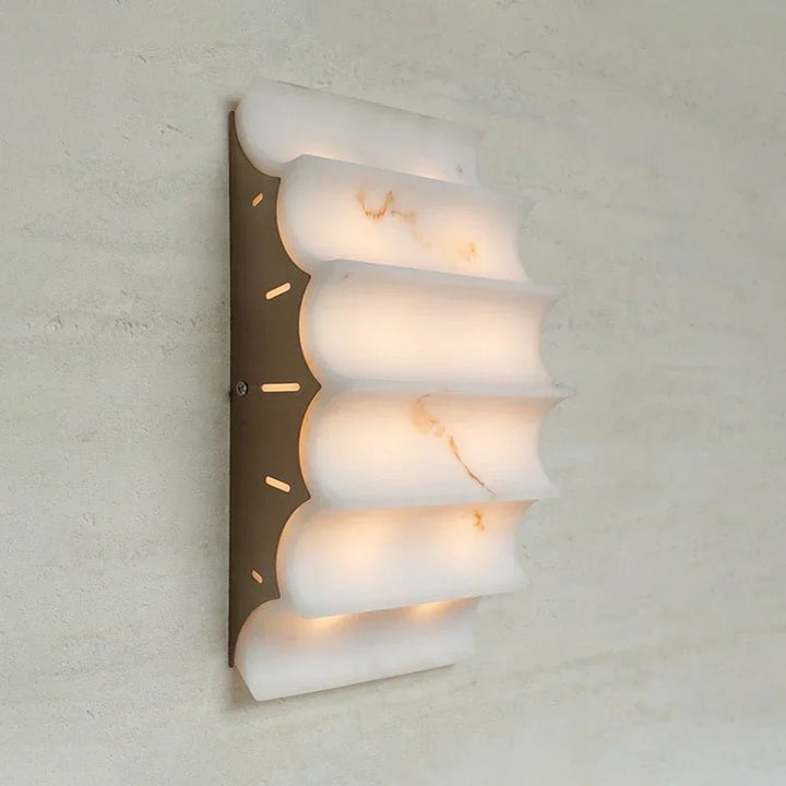 Stepped Arched Alabaster Wall Lamp