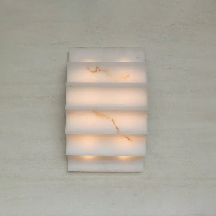 Stepped Arched Alabaster Wall Lamp