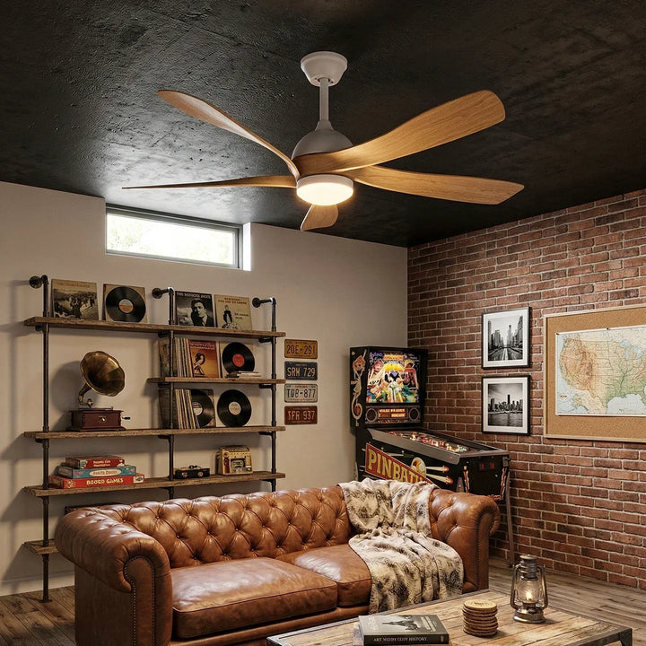 Stylish Aveline Five-Blade Ceiling Fan Light