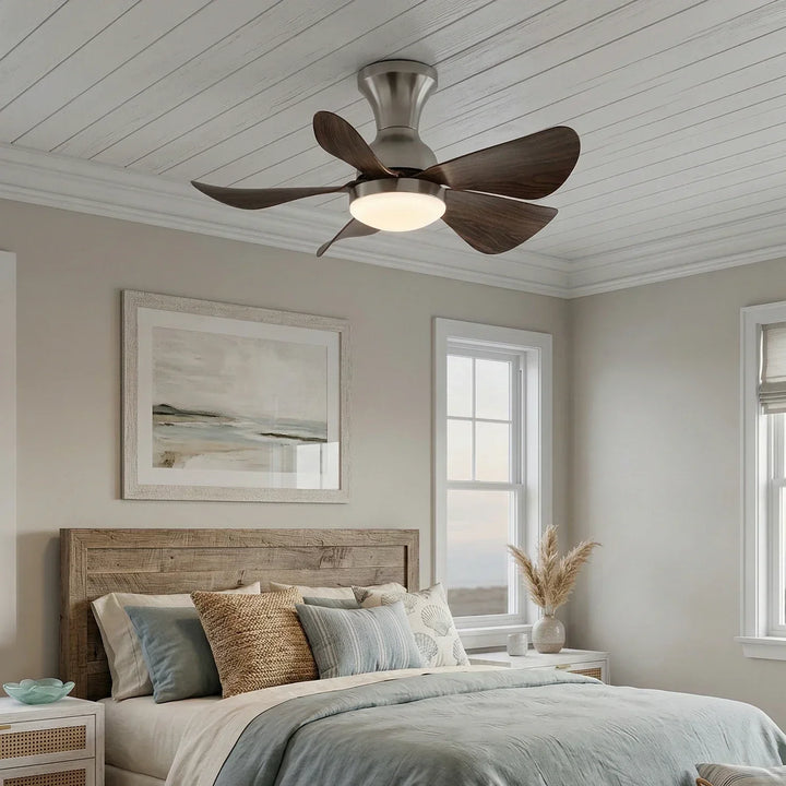 Stylish Compact Silent Ceiling Fan Light