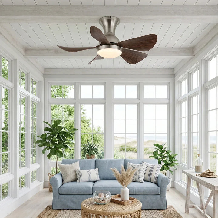 Stylish Compact Silent Ceiling Fan Light
