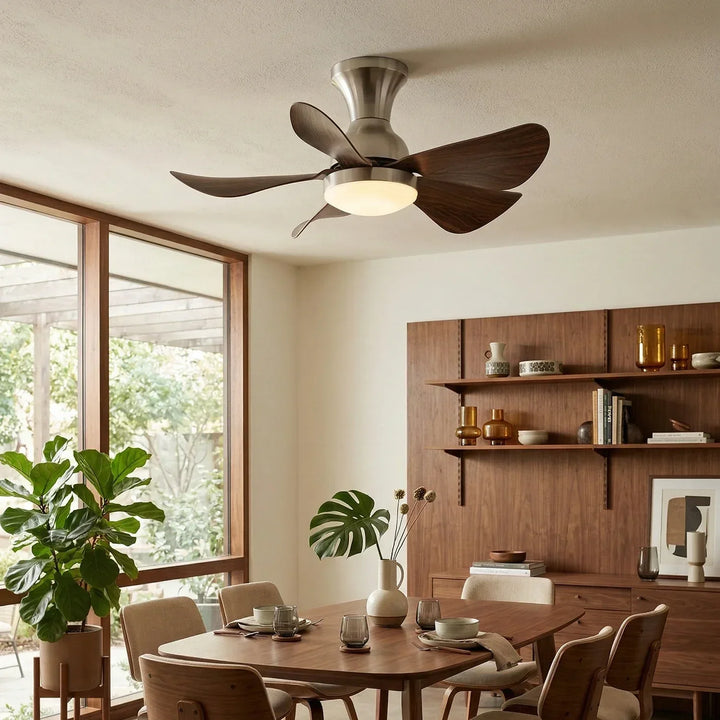 Stylish Compact Silent Ceiling Fan Light