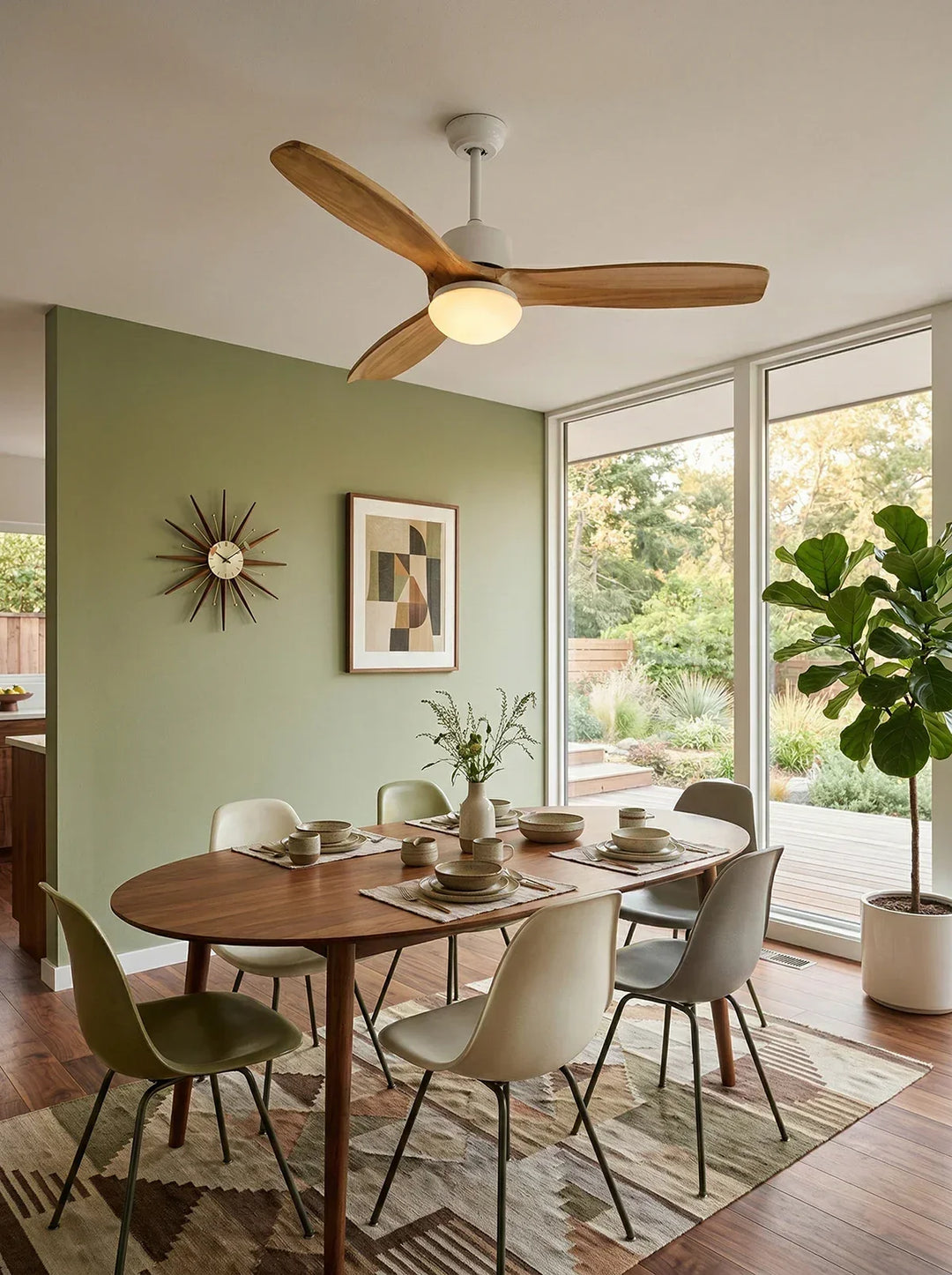 Stylish Harborough 3-Blade Ceiling Fan Light