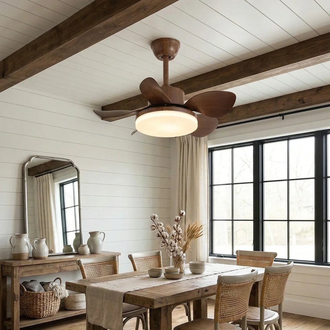 Terra Modern Silent Ceiling Fan Light