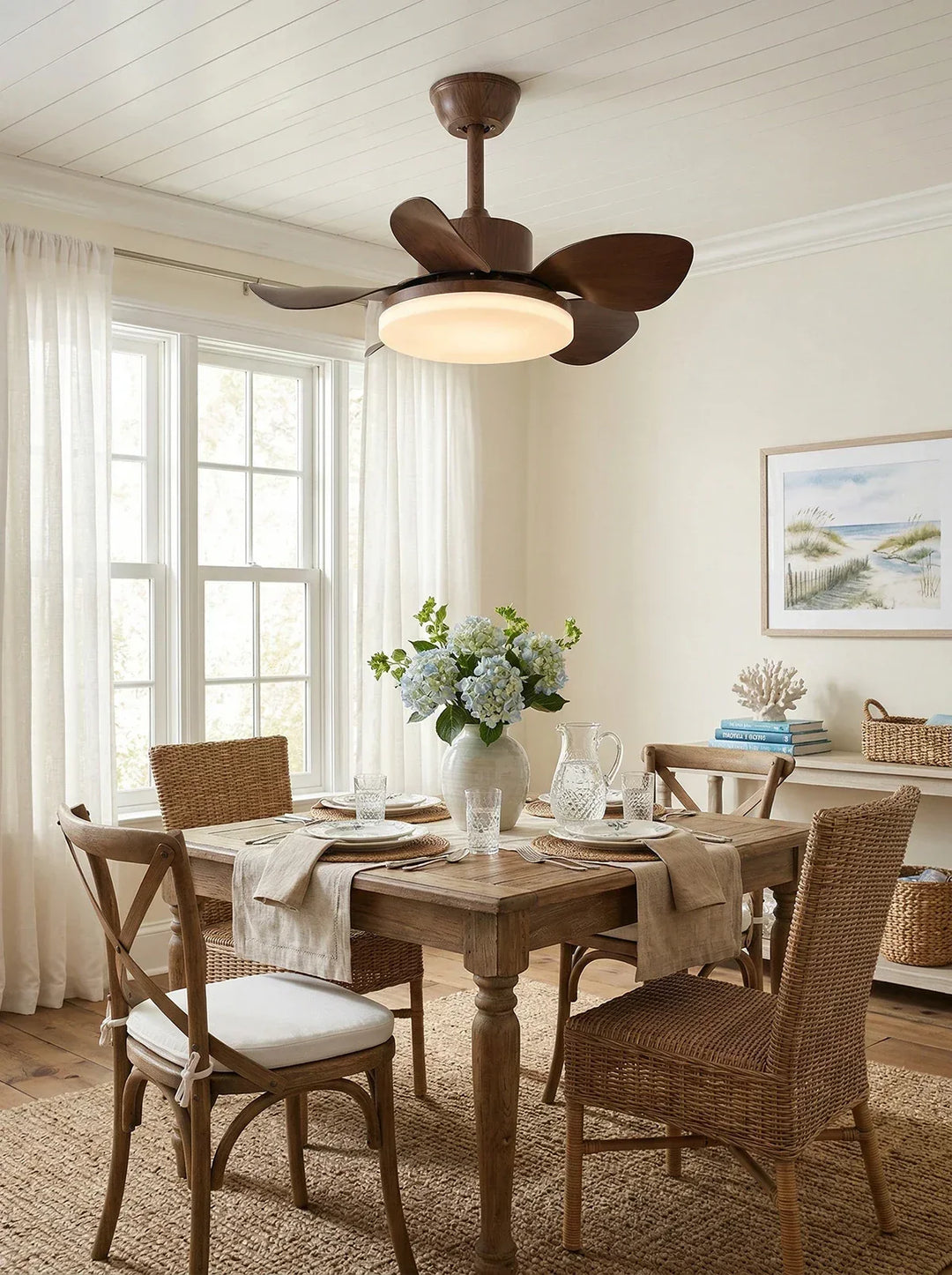 Terra Modern Silent Ceiling Fan Light