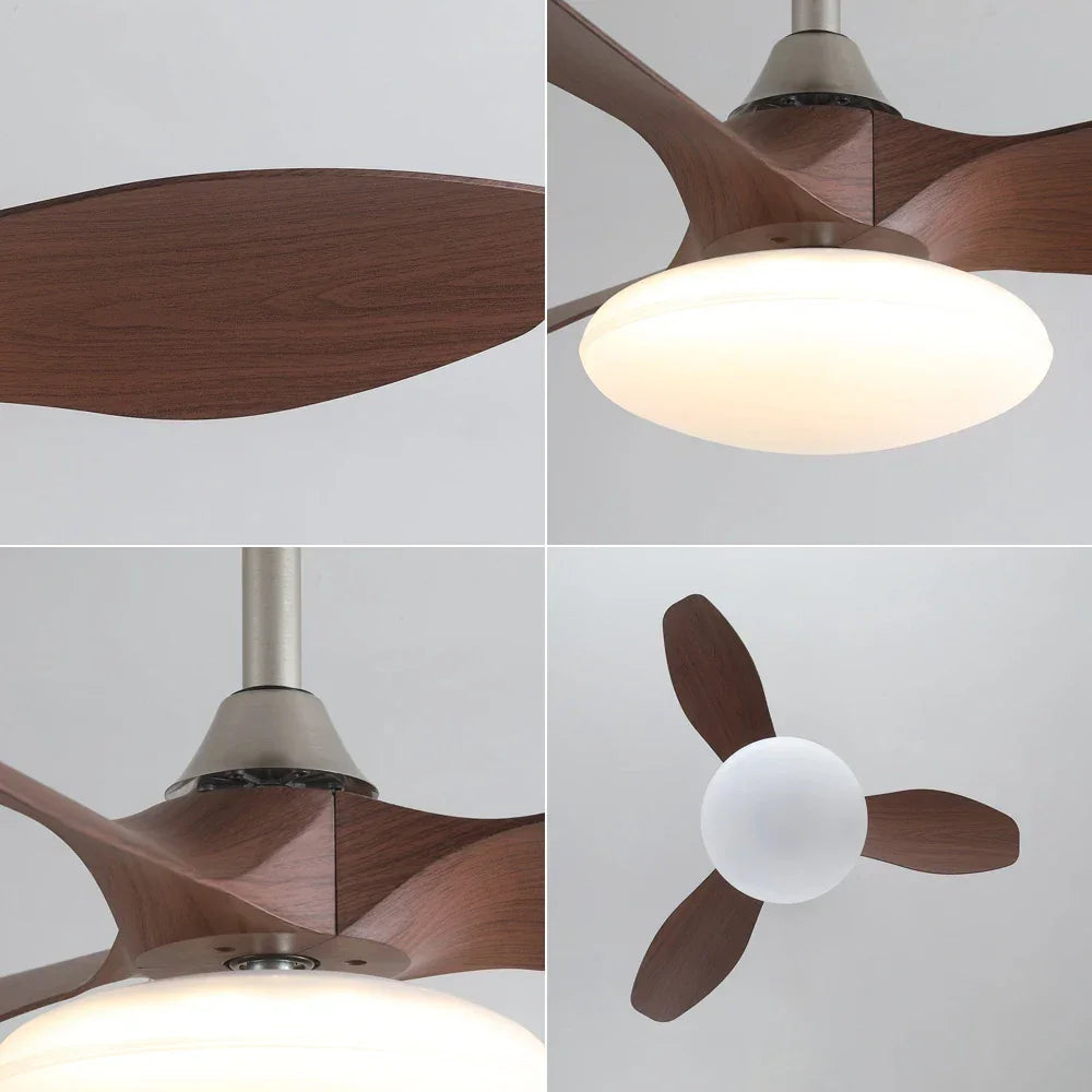Three-Blade Zephira Ceiling Fan Light