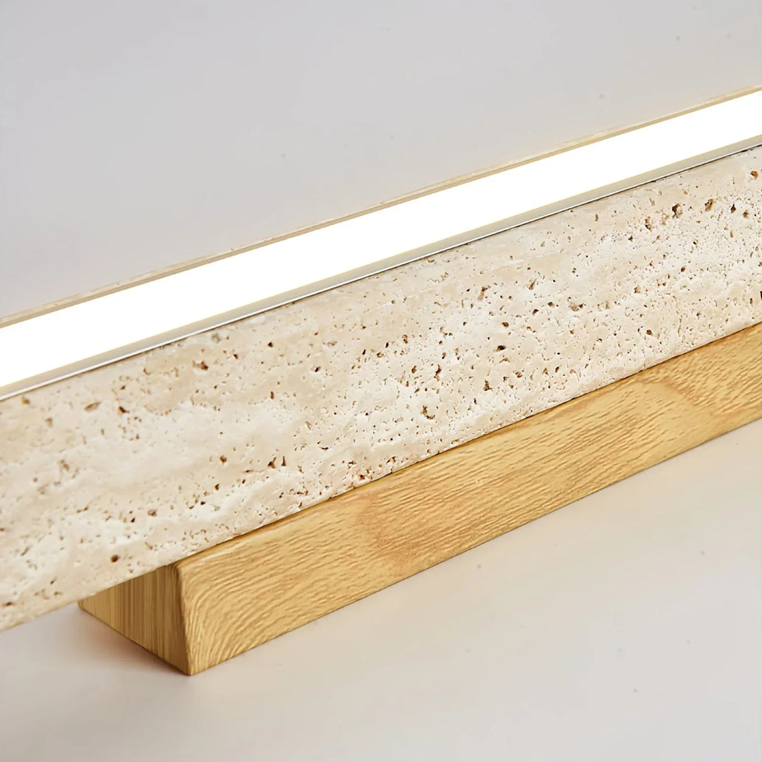 Travertine Column Rectangle Ceiling Light