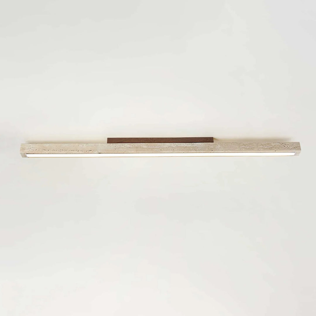 Travertine Column Rectangle Ceiling Light