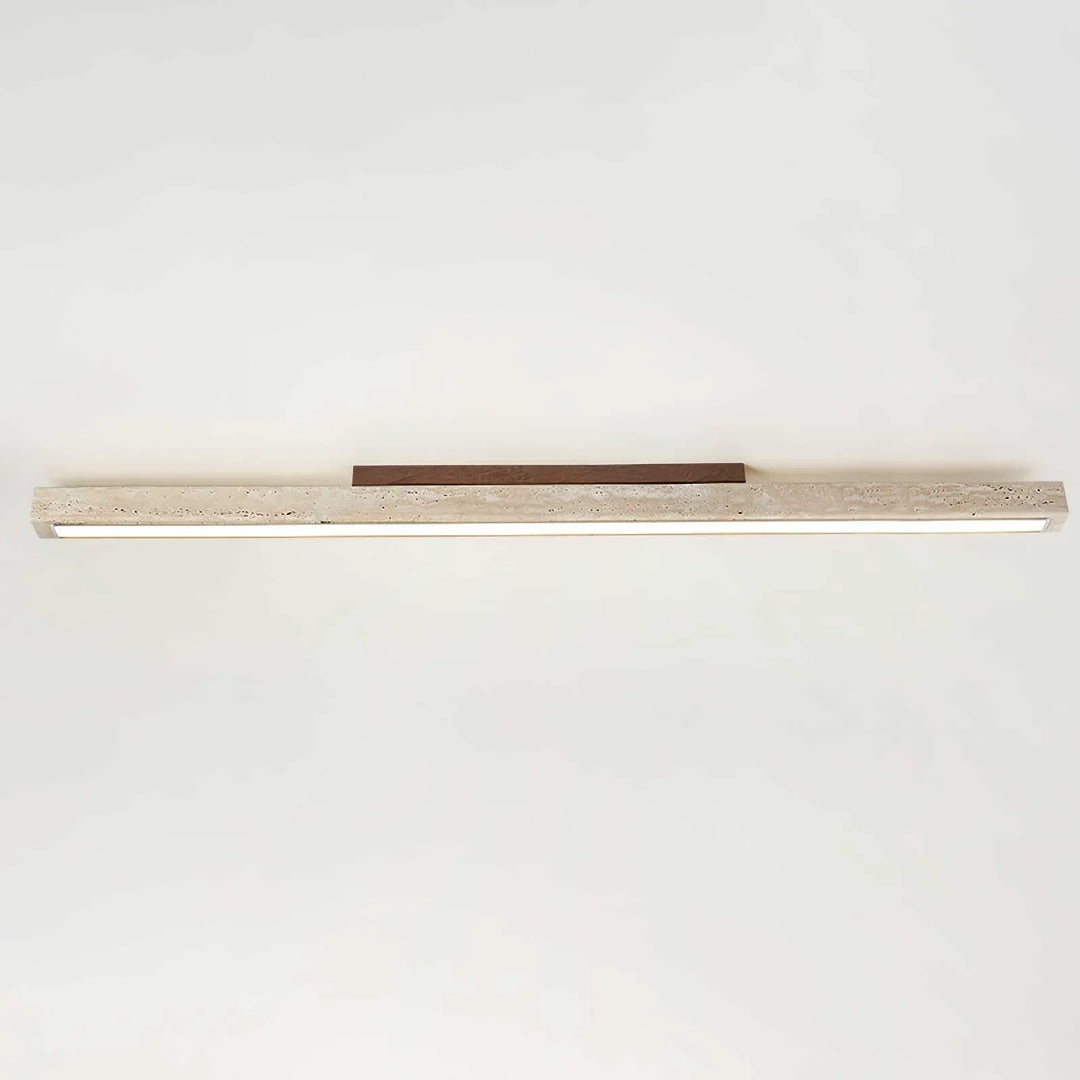 Travertine Column Rectangle Ceiling Light