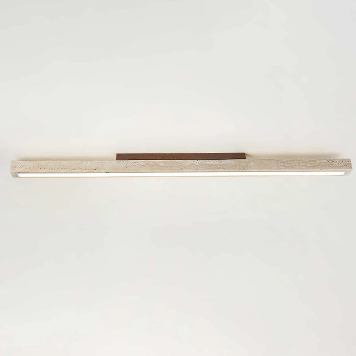 Travertine Column Rectangle Ceiling Light