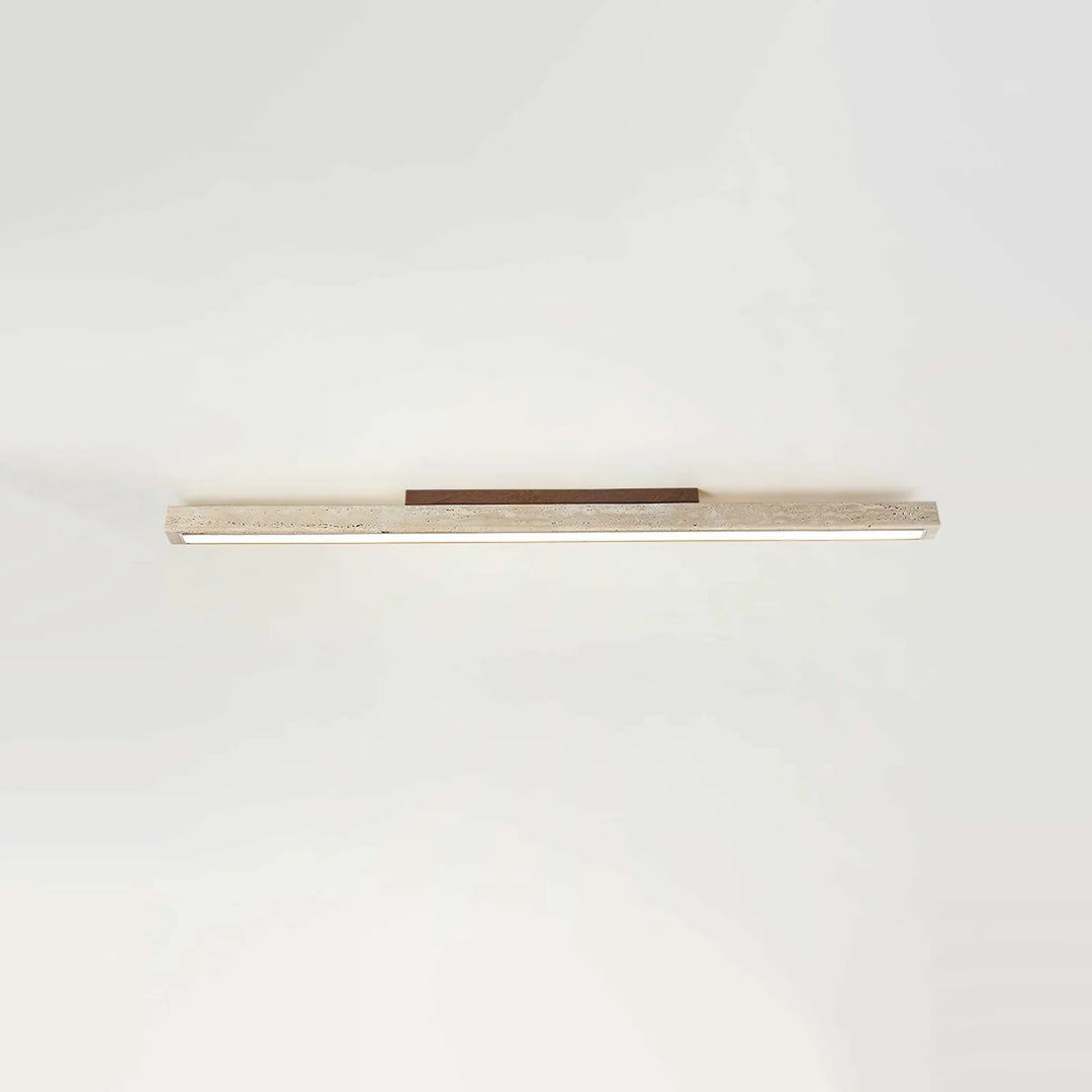 Travertine Column Rectangle Ceiling Light