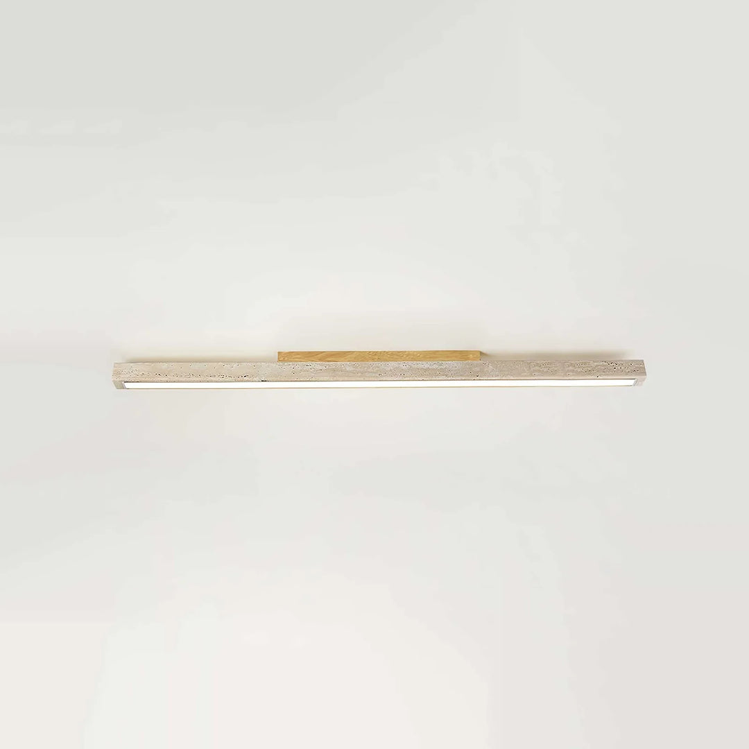 Travertine Column Rectangle Ceiling Light