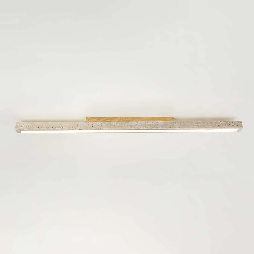 Travertine Column Rectangle Ceiling Light