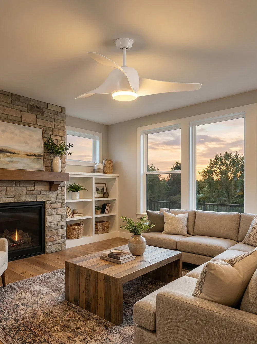 Verdantia Aero Three Blade Ceiling Fan Light