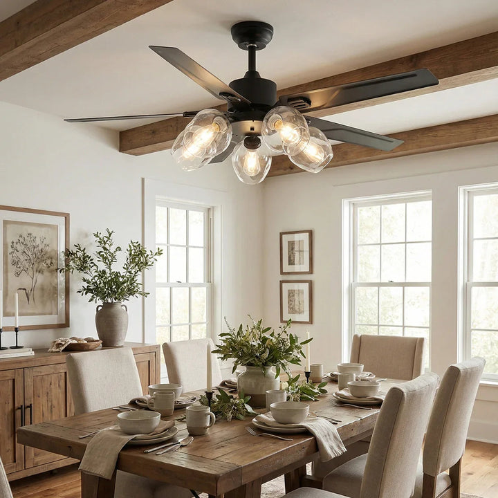Vintage Industrial Style Ceiling Fan Light