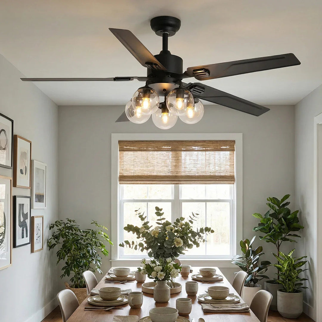 Vintage Industrial Style Ceiling Fan Light