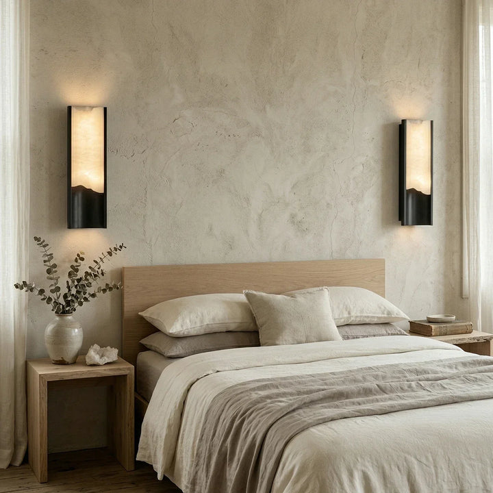 Wave Vein Aurelia Alabaster Wall Light