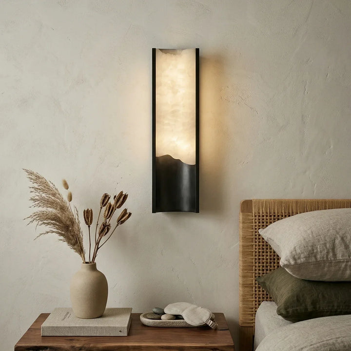 Wave Vein Aurelia Alabaster Wall Light