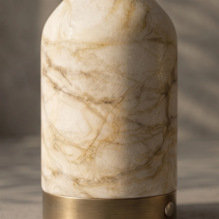 Wine Bottle Alabaster Table Lamp - view 11 | Woorglamp
