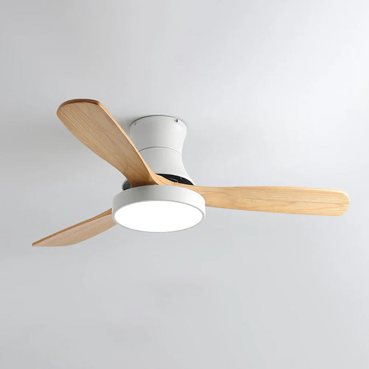 Wooden Three Blade Ceiling Fan Lights - view 16 | Woorglamp