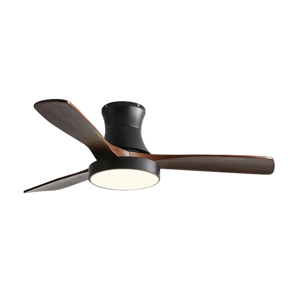 Wooden Three Blade Ceiling Fan Lights - view 19 | Woorglamp
