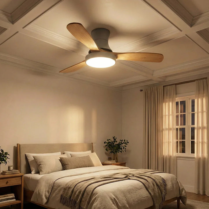 Wooden Three Blade Ceiling Fan Lights - view 5 | Woorglamp