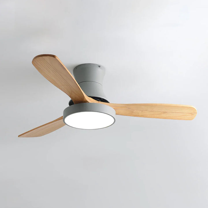 Wooden Three Blade Ceiling Fan Lights - view 17 | Woorglamp