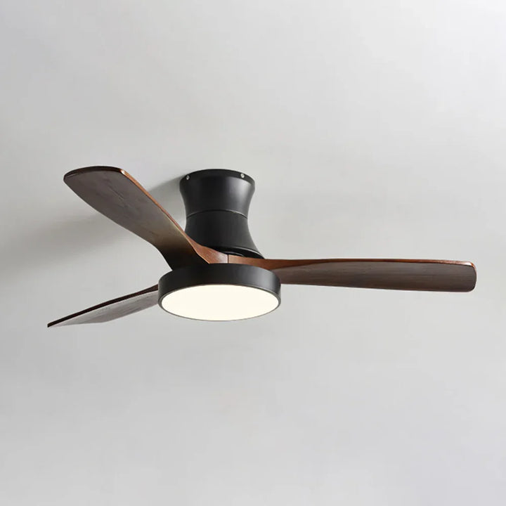 Wooden Three Blade Ceiling Fan Lights - view 15 | Woorglamp
